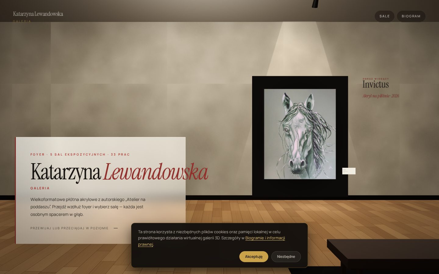 Strona główna wirtualnej galerii Katarzyny Lewandowskiej